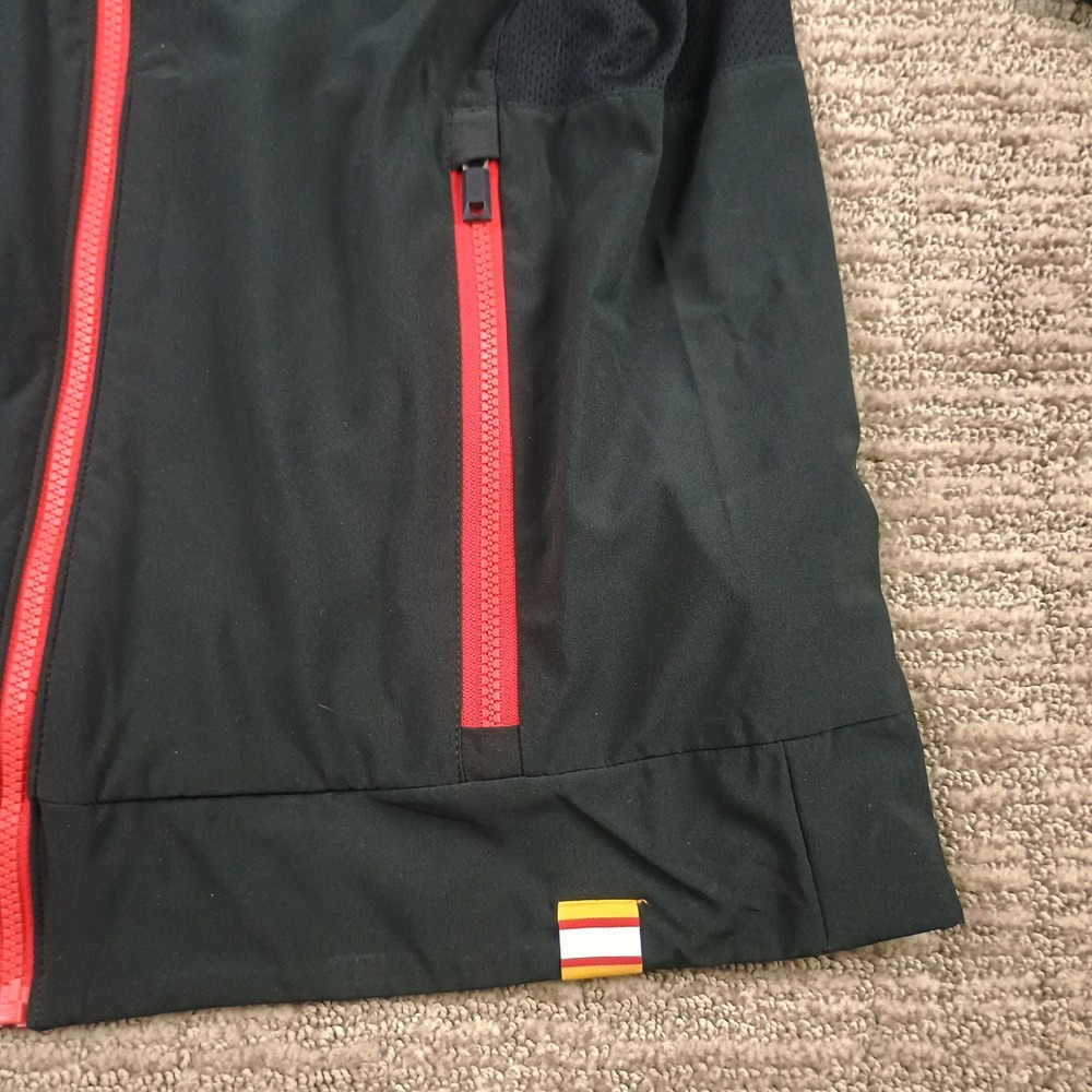 Authentic Calgary Flames NHL Jacket Mens Small Black Red  Pro Full Zip Fanatics - Picture 9 of 10